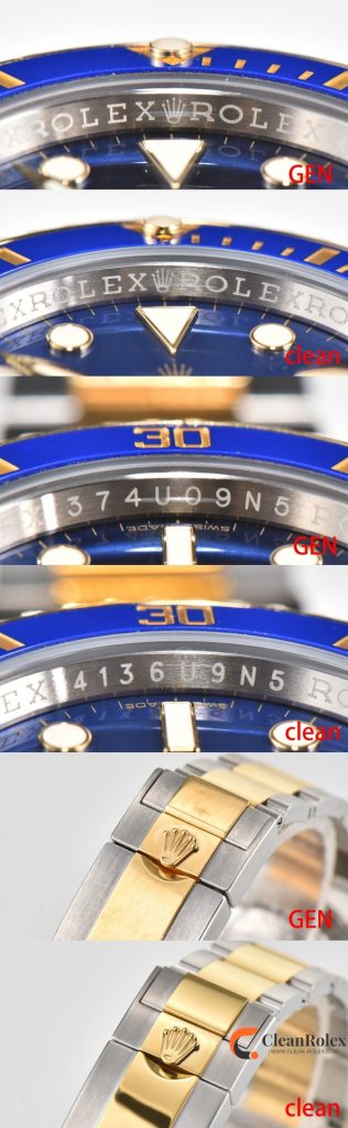 C厂Clean劳力士潜航者型系列116613LB-0005 间金蓝水鬼「3135机芯」
