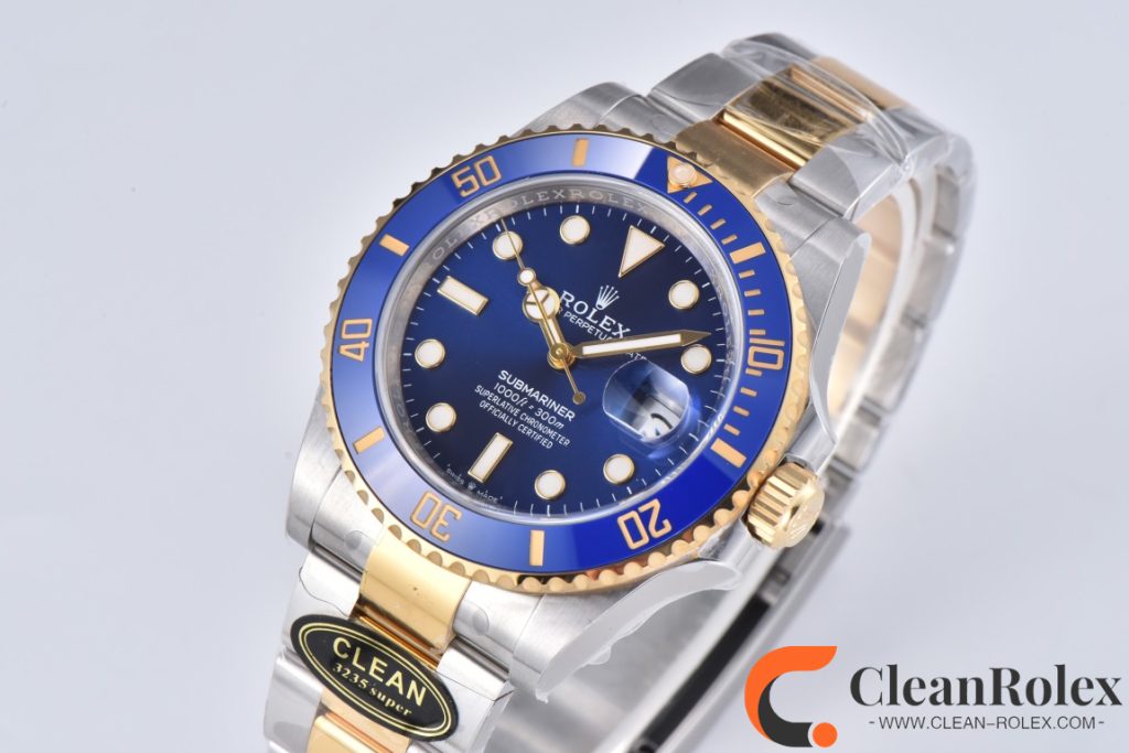 C厂Clean41mm劳力士潜航者型系列m126613lb-0002新款间金蓝水鬼「3235机芯」