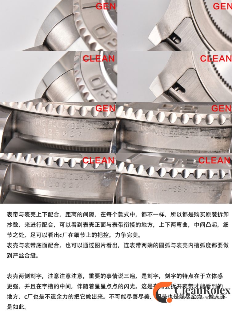 C厂Clean劳力士游艇名仕型系列m126622-0001灰游艇40mm