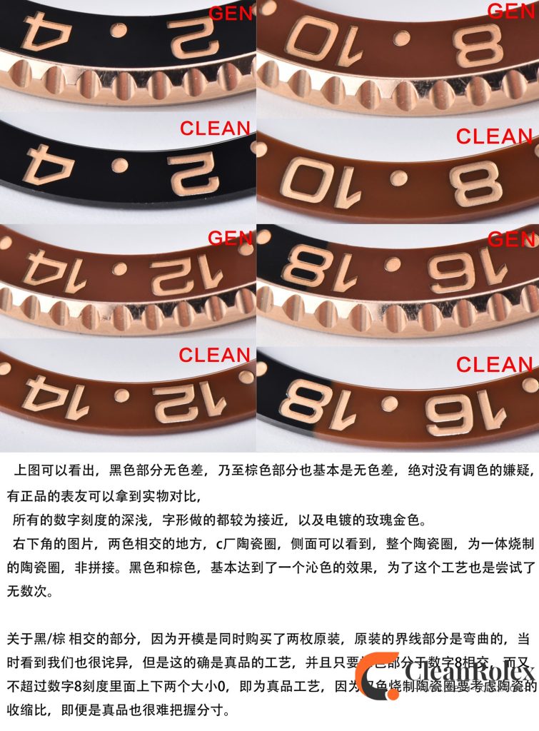 C厂Clean劳力士格林尼治型II系列m126711chnr-0002 间玫金