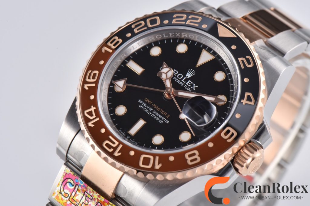 C厂Clean劳力士格林尼治型II系列m126711chnr-0002 间玫金