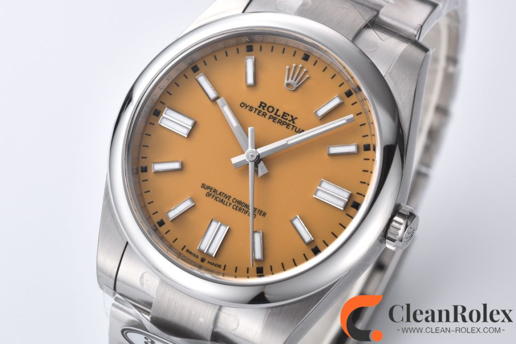 C厂Clean劳力士41mm蚝式恒动m124300-0004黄面「3230机芯」