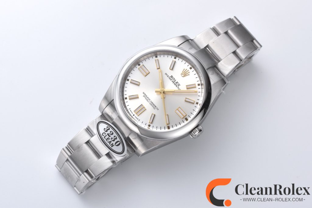 C厂Clean劳力士41mm蚝式恒动m124300-0001银面「3230机芯」