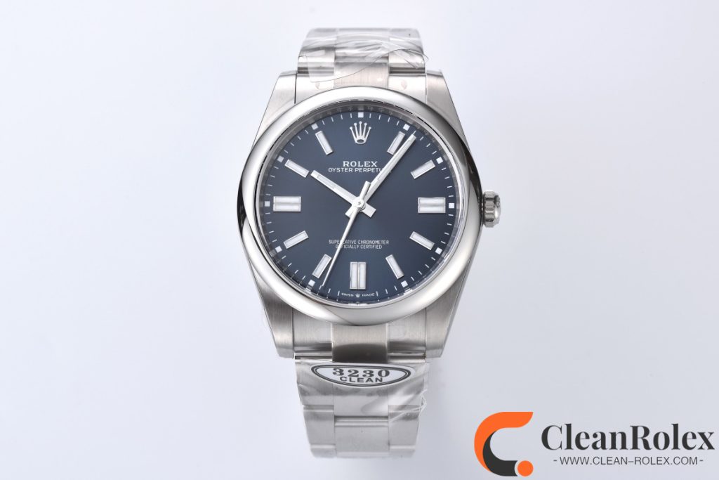 C厂Clean劳力士41mm蚝式恒动m124300-0003蓝面「3230机芯」