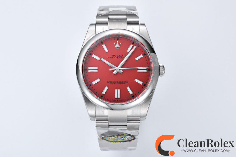 C厂Clean劳力士41mm蚝式恒动m124300-0007红面「3230机芯」