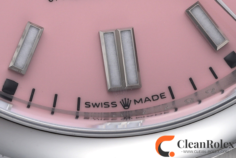 C厂Clean劳力士36mm蚝式恒动m126000-0008粉面「3230机芯」